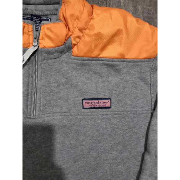 Vineyard Vines Size XL Orange and Gray Pull over vest/Jacket - Picture 2 of 10